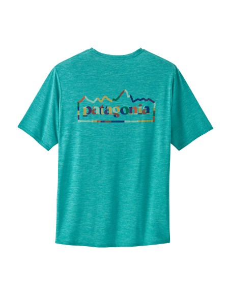 Patagonia Men's Cap Cool Daily Graphic Shirt, Subtidal Blue X-Dye
