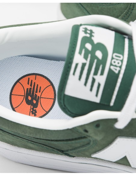 New Balance Numeric 480, Forest Green/White