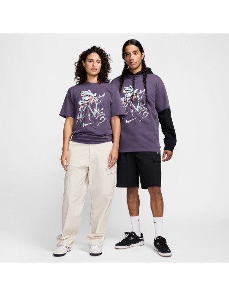 Nike SB Max90 Lazy Gawd Tee, Dark Raisin