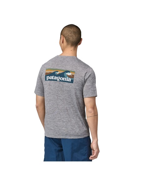 Patagonia Men's Capilene Cool Daily Graphic Tee, Feather Grey