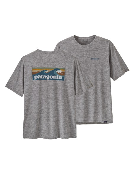 Patagonia Men's Capilene Cool Daily Graphic Tee, Feather Grey