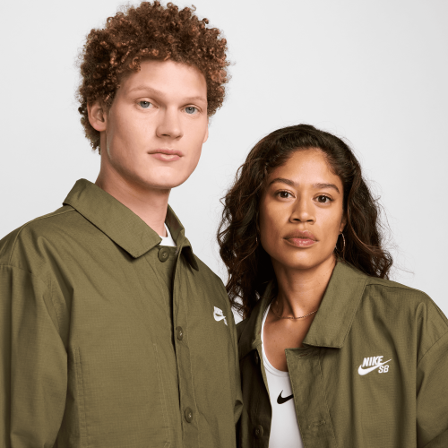 Nike SB Agnostic Chore Jacket, Medium Olive/White