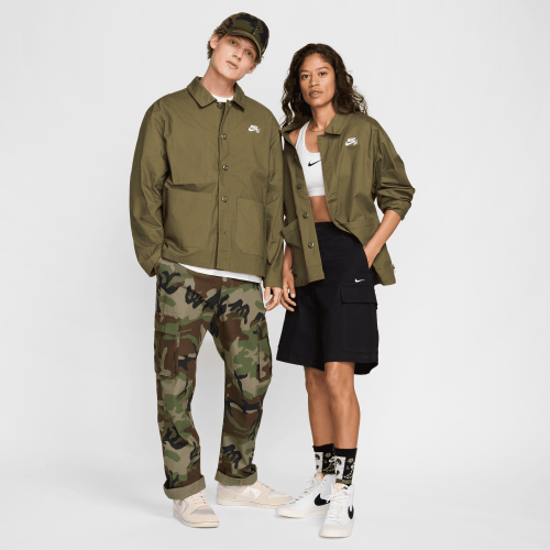Nike SB Agnostic Chore Jacket, Medium Olive/White