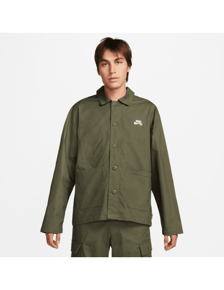 Nike SB Agnostic Chore Jacket, Medium Olive/White