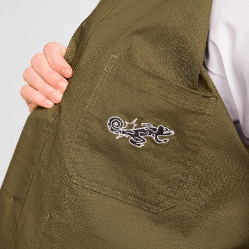 Nike SB Agnostic Chore Jacket, Medium Olive/White