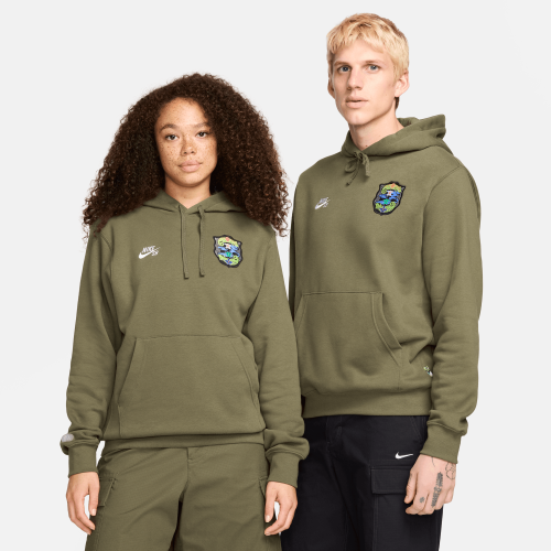 Nike SB Agnostic Hoodie, Medium Olive/White