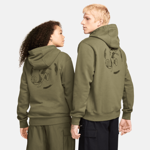 Nike SB Agnostic Hoodie, Medium Olive/White
