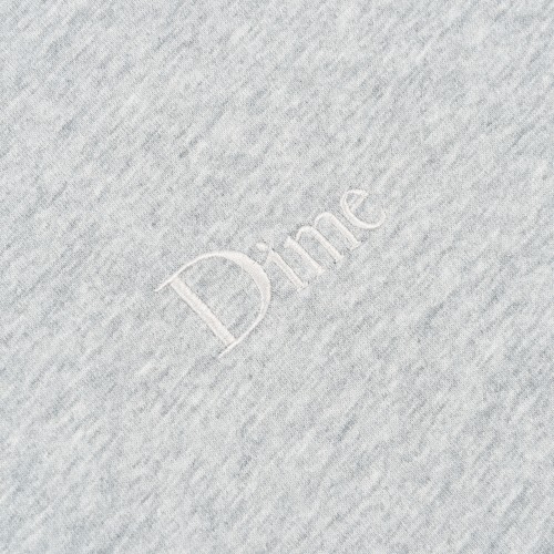 Dime Classic Small Logo Tee, Heather Grey