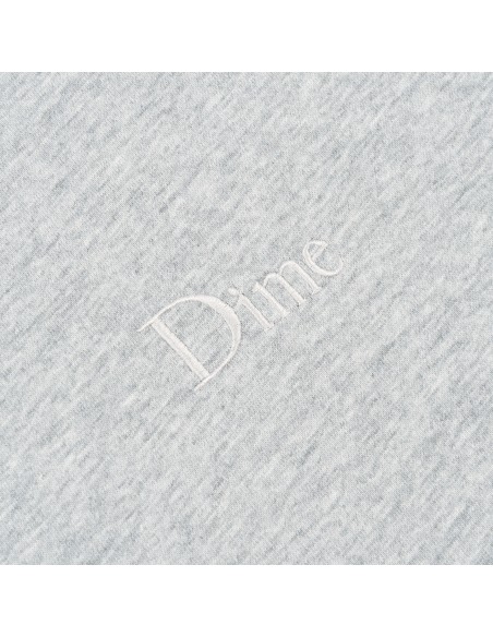 Dime Classic Small Logo Tee, Heather Grey