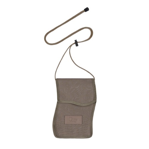 Dime Haha Neck Pouch, Light Brown