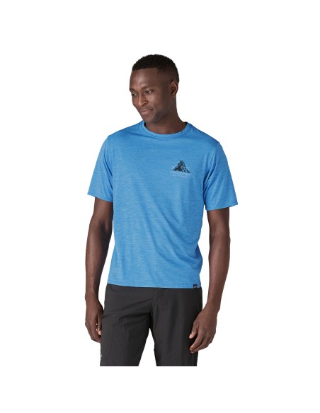 Patagonia Men's Chouinard Cap Cool Daily Graphic Shirt, Vessel Blue X-Dye