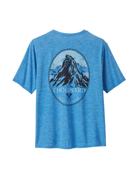 Patagonia Men's Chouinard Cap Cool Daily Graphic Shirt, Vessel Blue X-Dye