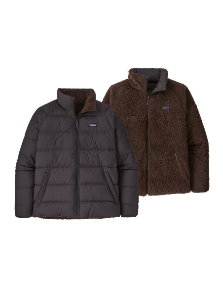 Patagonia Men's Reversible Silent Down Jacket, Ink Black