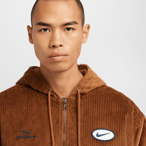 Nike SB Full-Zip Hooded Corduroy Skate Jacket,...
