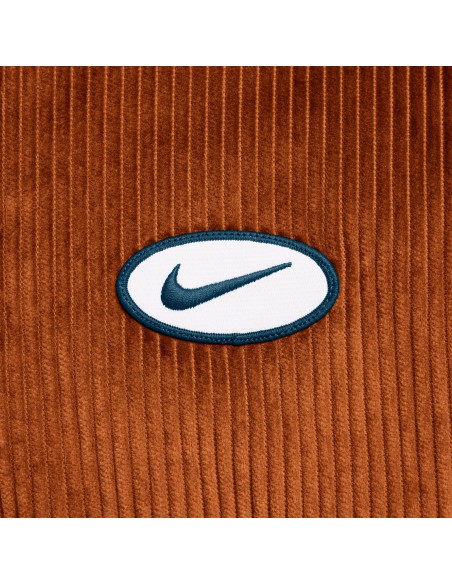 Nike SB Full-Zip Hooded Corduroy Skate Jacket, Lt British Tan/Armory Navy