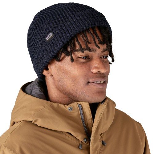 Patagonia Fisherman's Rolled Beanie, Navy Blue