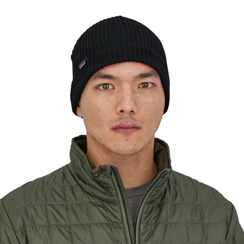 Patagonia Fisherman's Rolled Beanie, Black