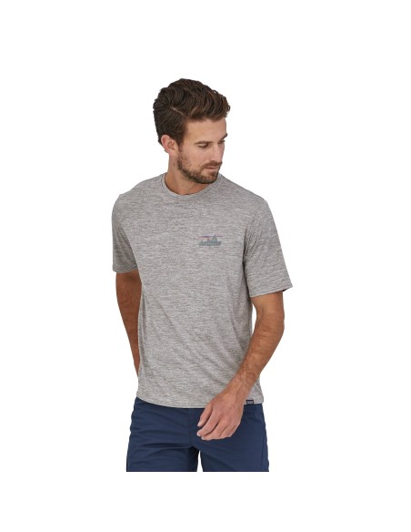 Patagonia Men's Cap Cool Daily Graphic Shirt, Feather Grey
