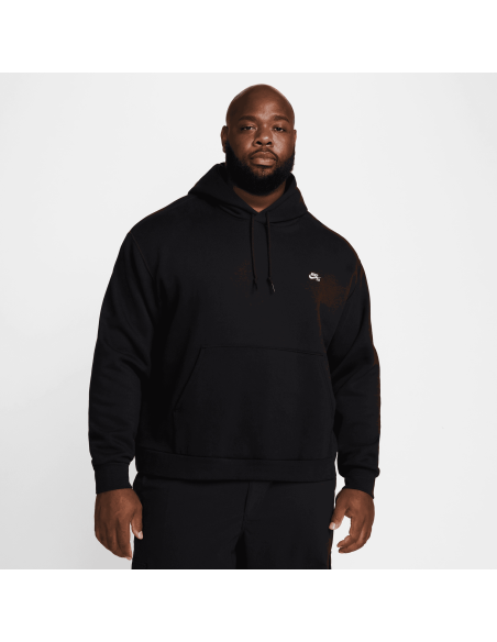 Nike SB Fleece Pullover Skate Hoodie, Black/White