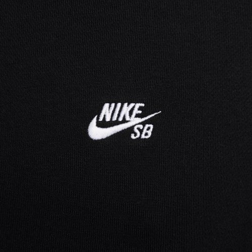Nike SB Fleece Pullover Skate Hoodie, Black/White