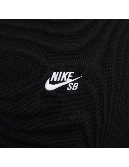 Nike SB Fleece Pullover Skate Hoodie, Black/White