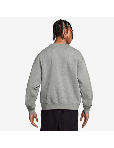 Nike SB Fleece Skate Crew, Dark Grey Heather/White