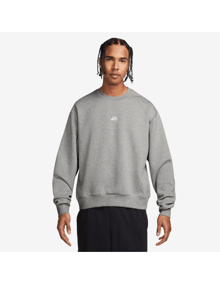 Nike SB Fleece Skate Crew, Dark Grey Heather/White
