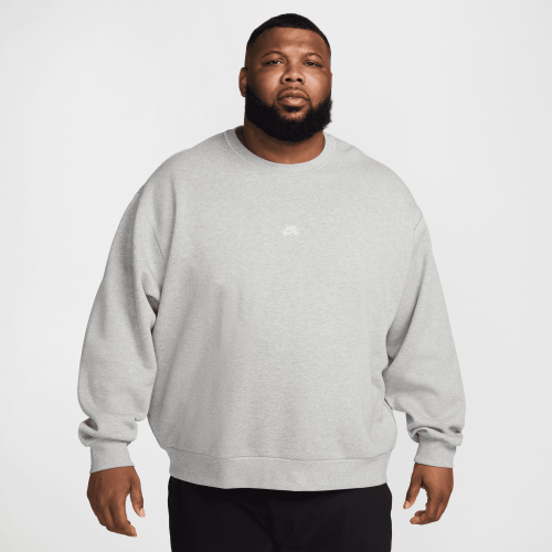 Nike SB Fleece Skate Crew, Dark Grey Heather/White
