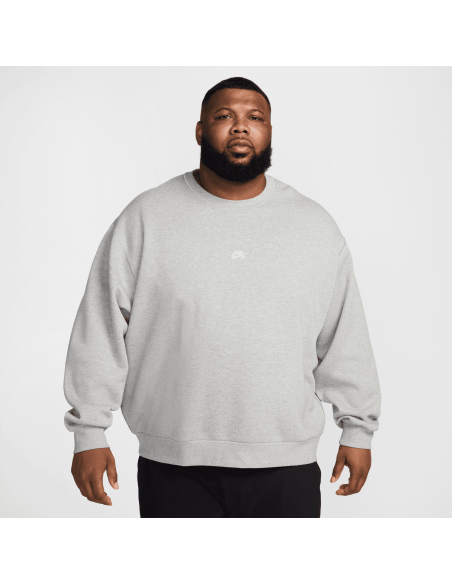 Nike SB Fleece Skate Crew, Dark Grey Heather/White