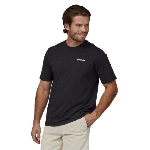 Patagonia Men's P6 Logo Responsibili Tee, Black