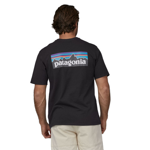 Patagonia Men's P6 Logo Responsibili Tee, Black