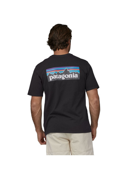 Patagonia Men's P6 Logo Responsibili Tee, Black