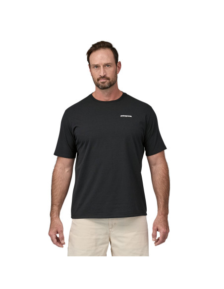Patagonia Men's P6 Logo Responsibili Tee, Black