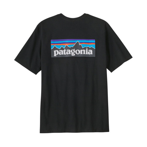 Patagonia Men's P6 Logo Responsibili Tee, Black