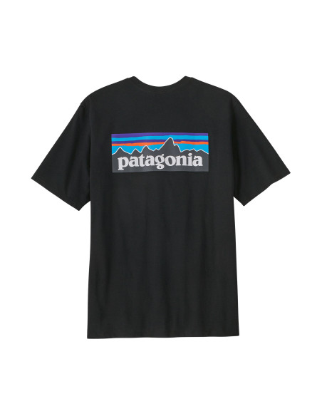 Patagonia Men's P6 Logo Responsibili Tee, Black