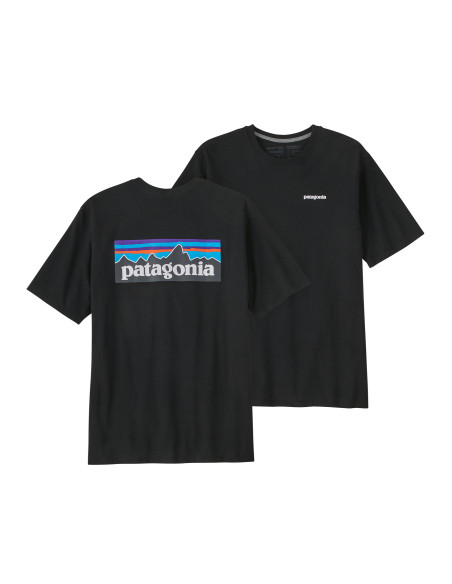 Patagonia Men's P6 Logo Responsibili Tee, Black