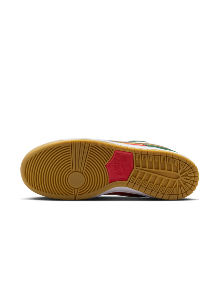 Nike SB Dunk Low Pro Premium, Fir/White-University Gold-Fire Red