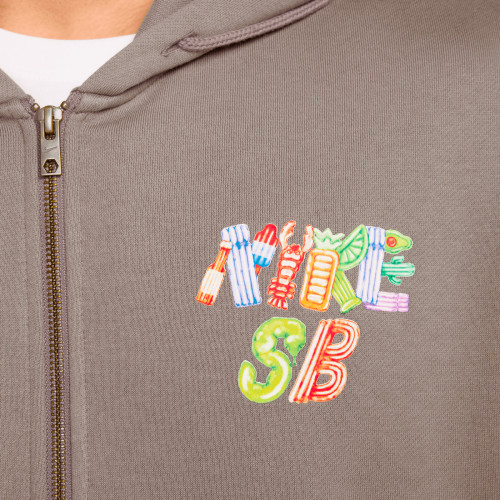 Nike SB Fleece Front-Zip Skate Hoodie, Cave...