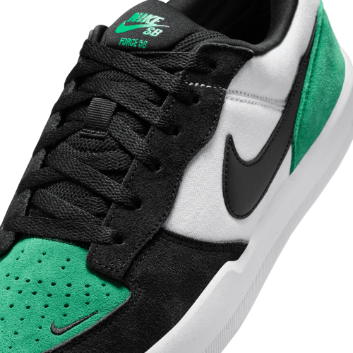 Nike SB Force 58, White/Black-Stadium Green/White