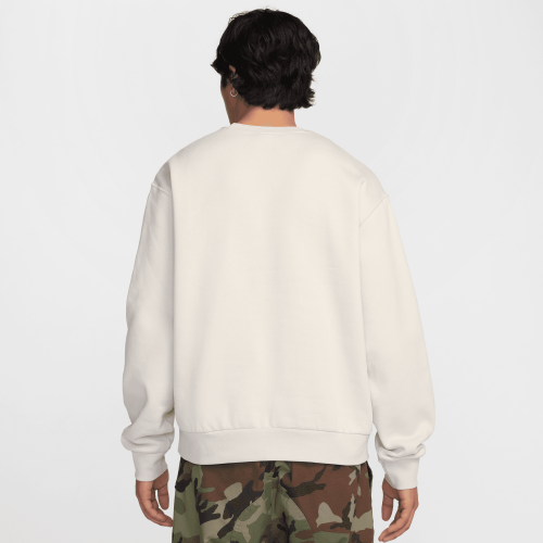 Nike SB Fleece Slider Crew, Light Bone/White