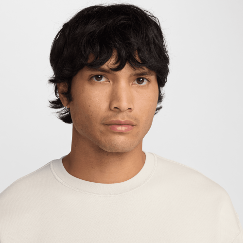 Nike SB Fleece Slider Crew, Light Bone/White