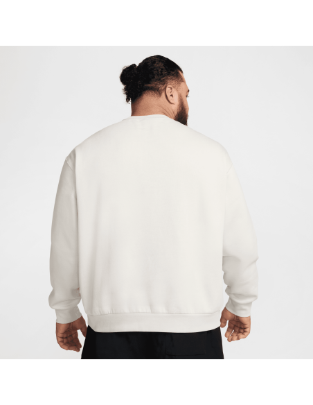 Nike SB Fleece Slider Crew, Light Bone/White