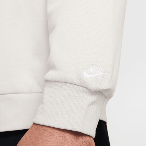 Nike SB Fleece Slider Crew, Light Bone/White