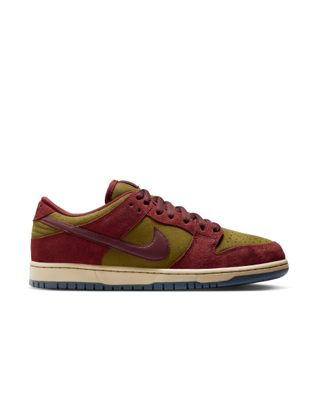 Nike SB Dunk Low Pro, Dark Team Red/Burgundy Crush-Olive Flak