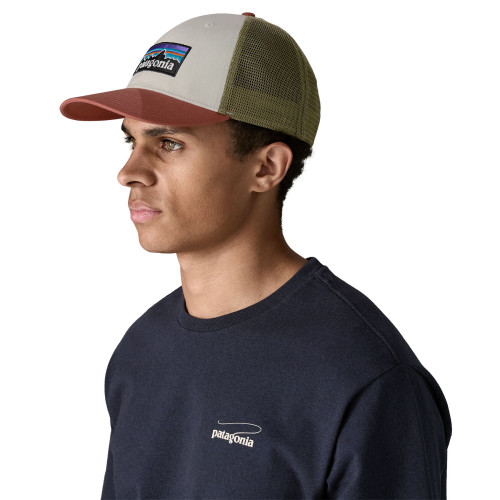 Patagonia P-6 Logo LoPro Trucker Hat, Birch White