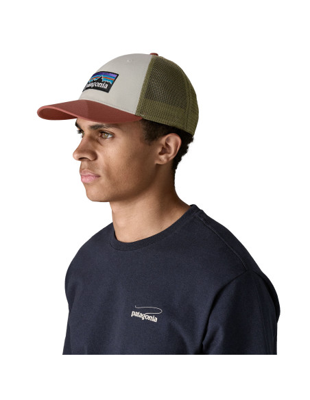 Patagonia P-6 Logo LoPro Trucker Hat, Birch White