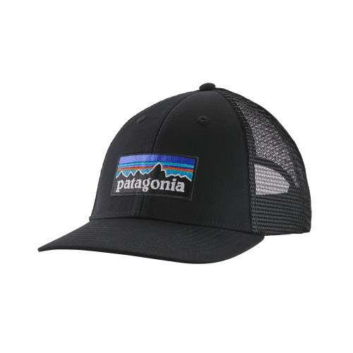 Patagonia P-6 Logo LoPro Trucker Hat, Black