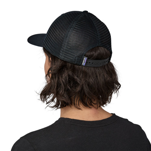 Patagonia P-6 Logo LoPro Trucker Hat, Black