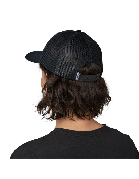 Patagonia P-6 Logo LoPro Trucker Hat, Black