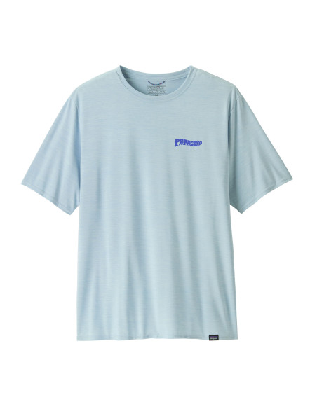 Patagonia Men's Cap Cool Daily Graphic Tee, Fleck Blue